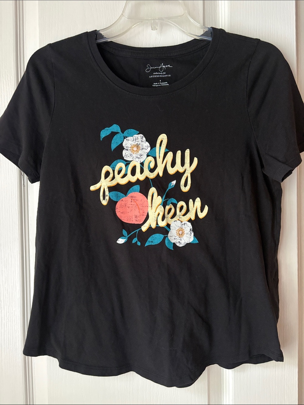 Peachy Keen Black Graphic Tee